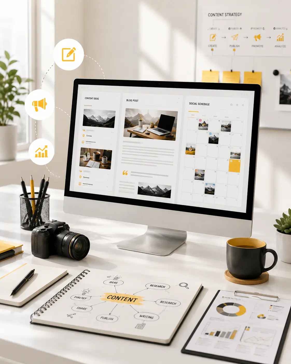 Content marketing strategy layout