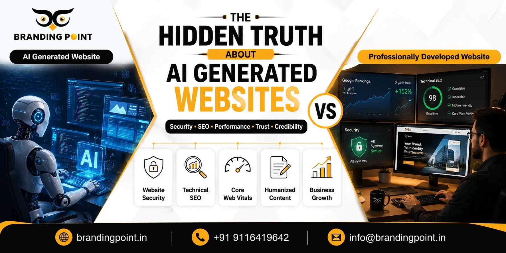 The Hidden Truth About AI Generated Websites: Security, SEO & Credibility Explained